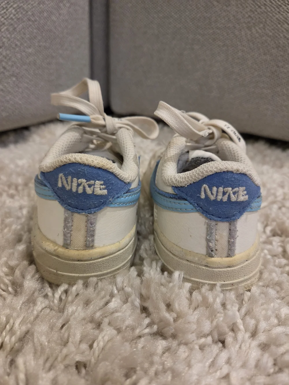 Toddler's Nike Air Force 1 LV8 Sail/Bl Chill-Medium Blue Size 6C